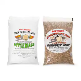 CookinPellets - Perfect Mix Wood Pellets and Apple Mash Wood Pellets, 40 Lb Bags