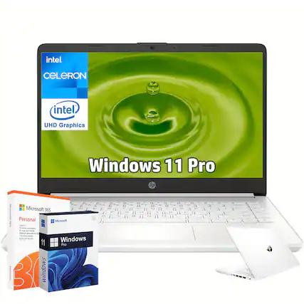 intel Celeron
intel UHD Graphics
Windows 11 Pro
hp
Microsoft 365 Personal
Microsoft Windows 11 Pro