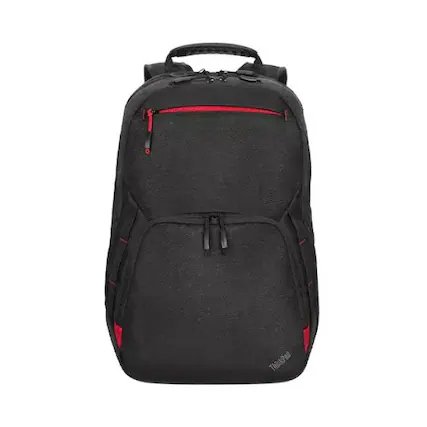 Front. Lenovo - Lenovo Essential Plus Carrying Case Rugged (Backpack) for 15.6" Notebook - Black - Weather Resistant, Wear Resistant - Black.