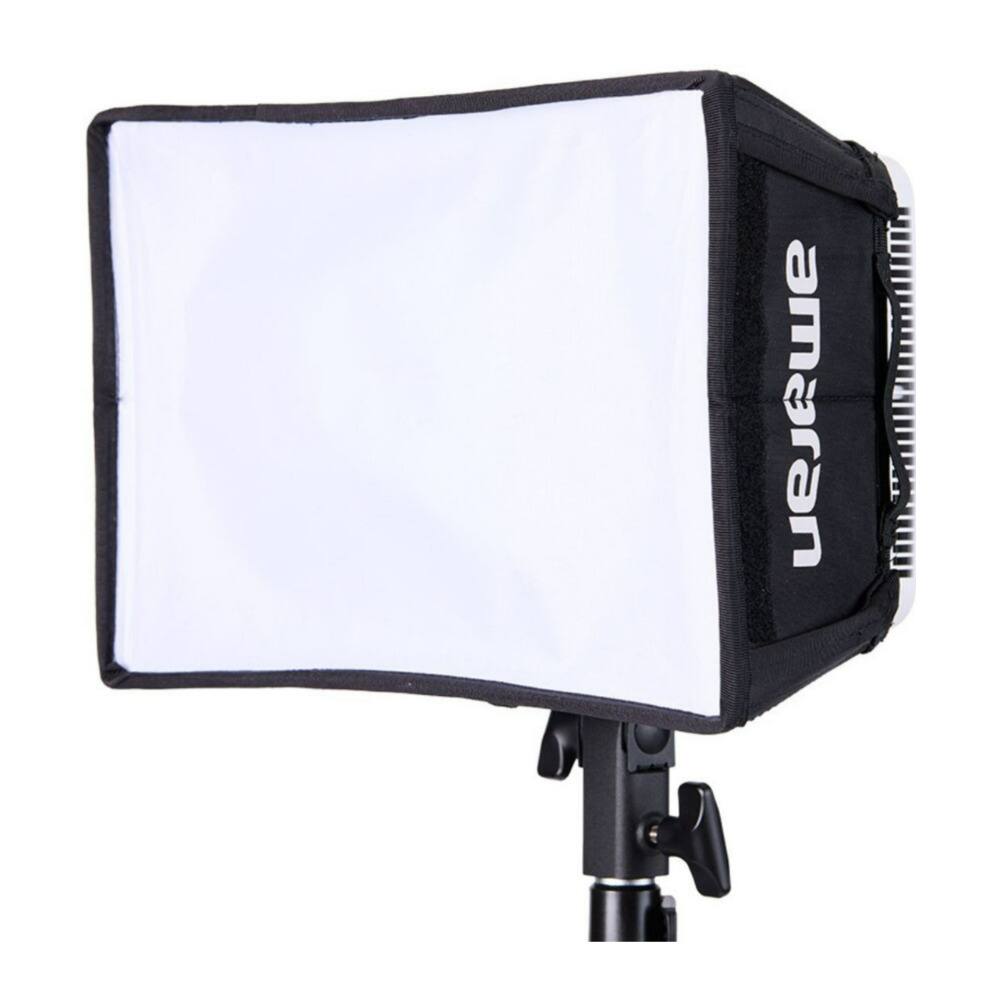 Left. Amaran - amaran Pano 60c Charcoal 60W Output RGBWW Full Color Panel 2 Light Kit.