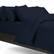 Left. SHEEX - SHEEX Sleep Tech - Duvet Cover & Shams - Full Queen - Navy.