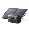 Anker - SOLIX C2000X Gen2 Portable Power Station w/200W Solar Panel,2048 Wh/2400W Solar Generator for Camping,Outage&Home Backup (2048 Wh Capacity) - Dark Gray