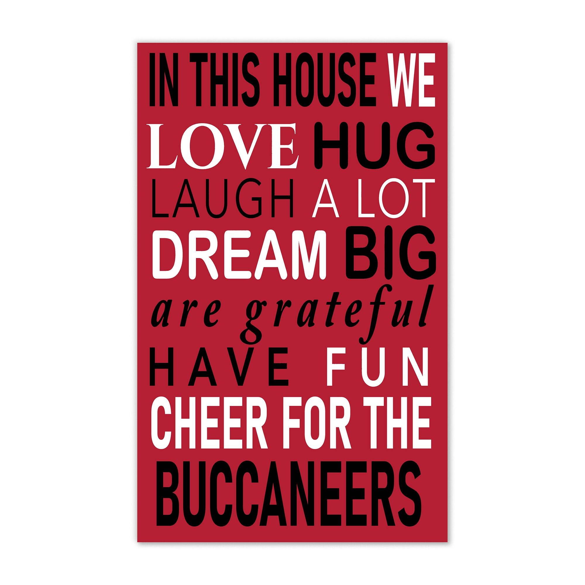 Tampa Bay Buccaneers 11" x 19" Briteline In This House Sign