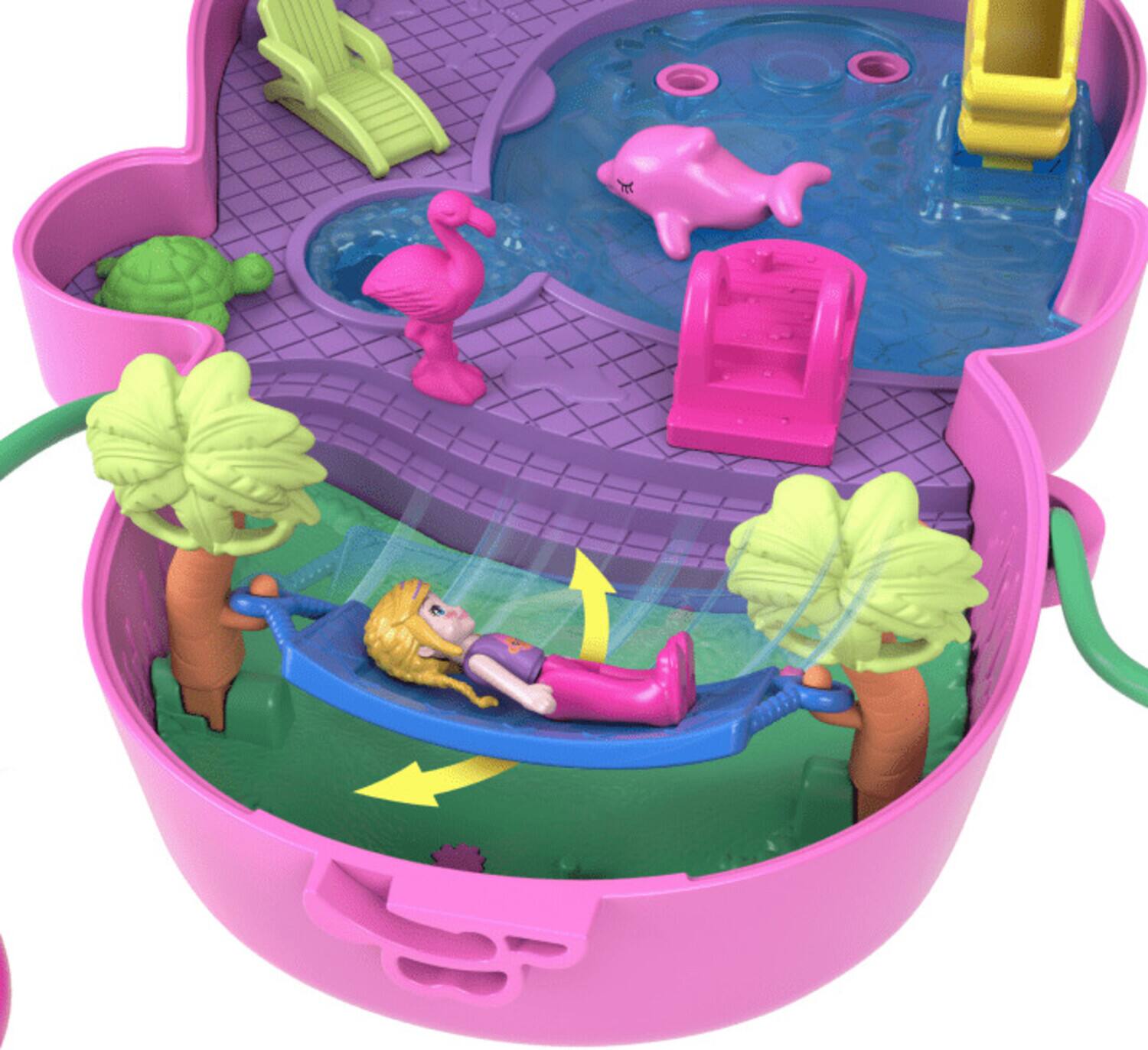 Alt View 4. Mattel - Mattel - Polly Pocket Momma Monkey & Baby Playset with 2 Micro Dolls   - Collectibles - Multicolor.