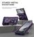 STURDY METAL KICKSTAND
Offers stable support for hands-free viewing on any surface.