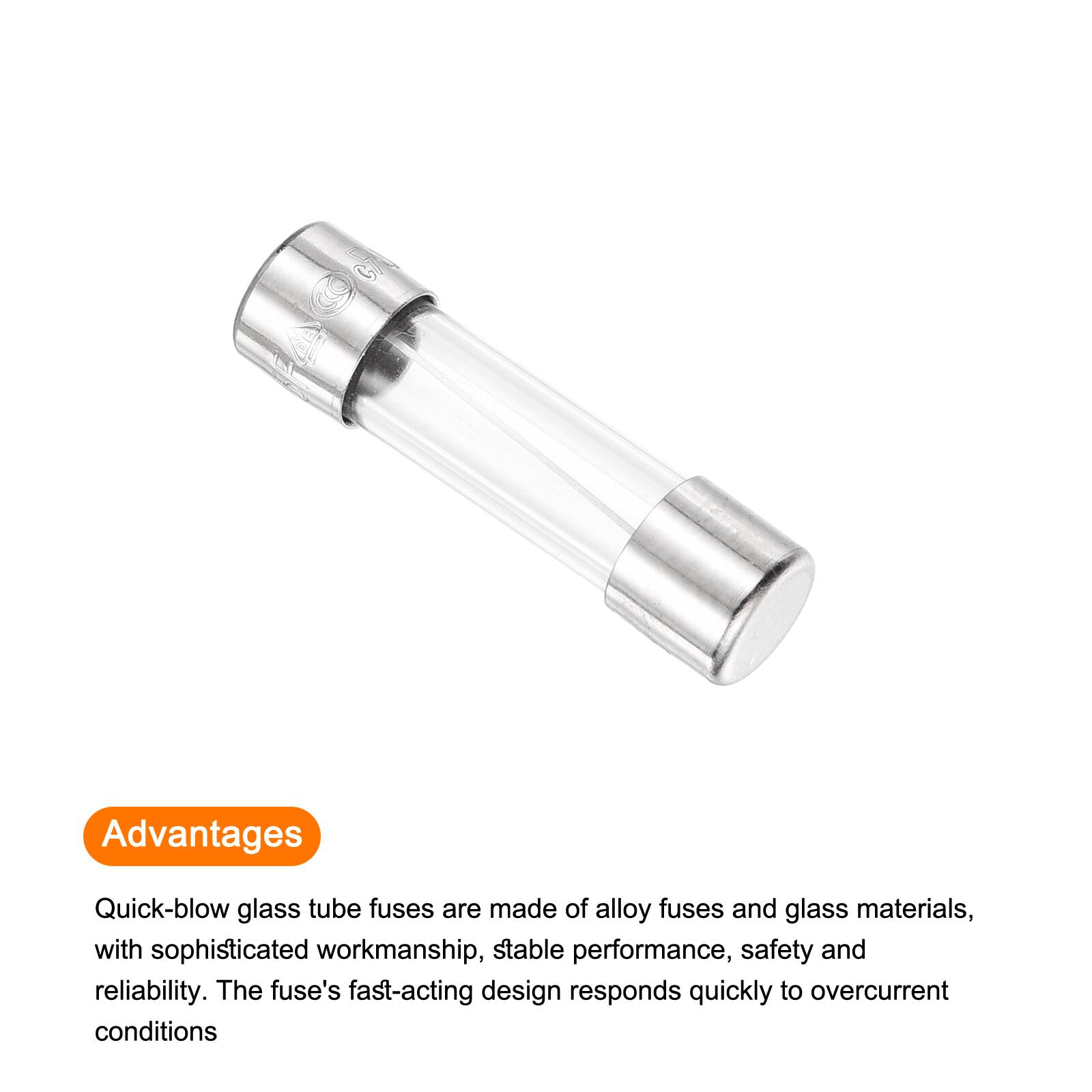 Advantages

Quick-blow glass tube fuses are made of alloy fuses and glass materials, with sophisticated workmanship, stable performance, safety and reliability. The fuse's fast-acting design responds quickly to overcurrent conditions