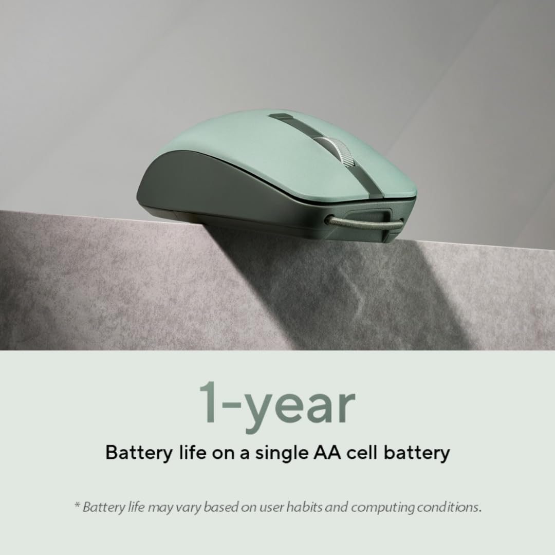 1-year Battery life on a single AA cell battery  
Battery life may vary based on user habits and computing conditions.