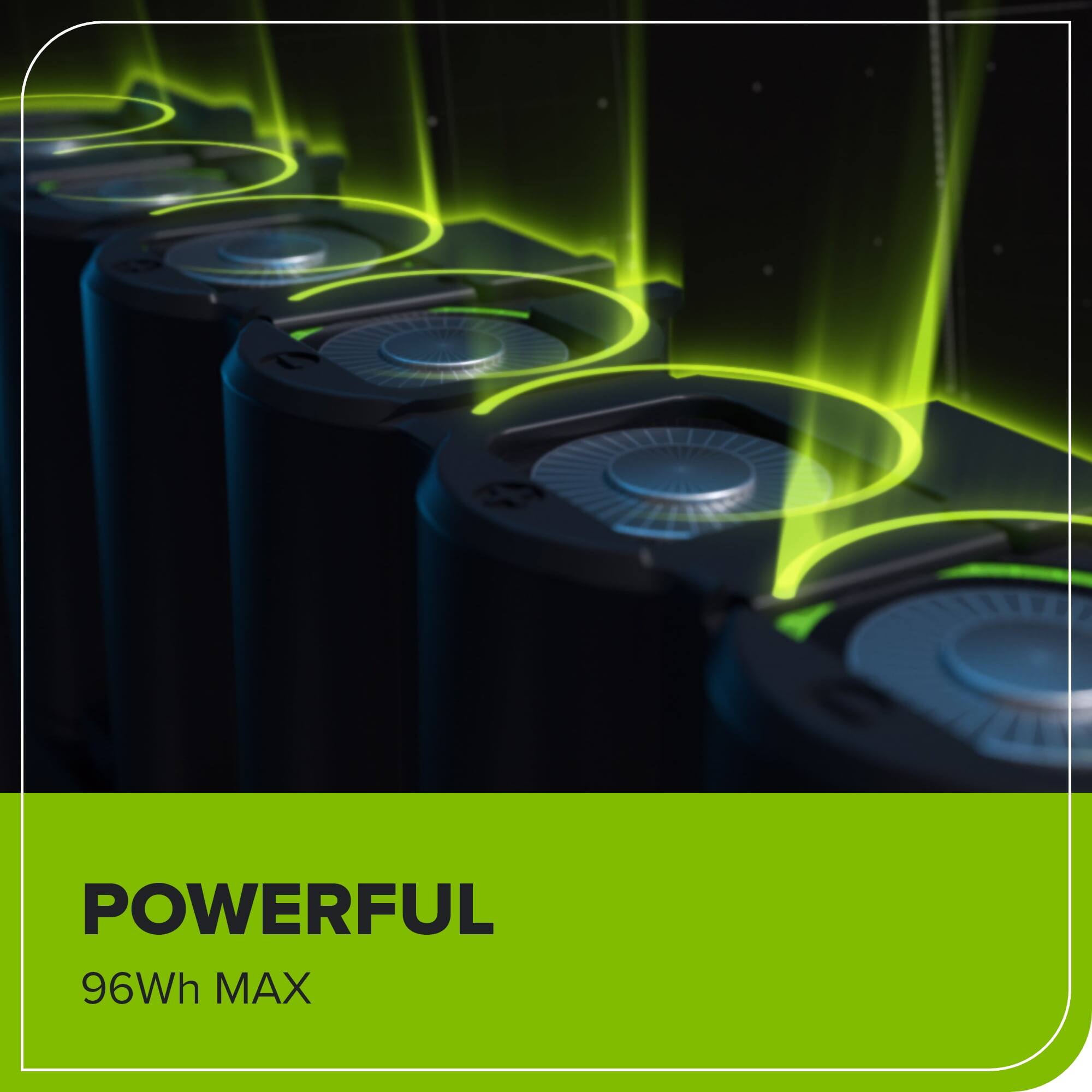 POWERFUL  
96Wh MAX