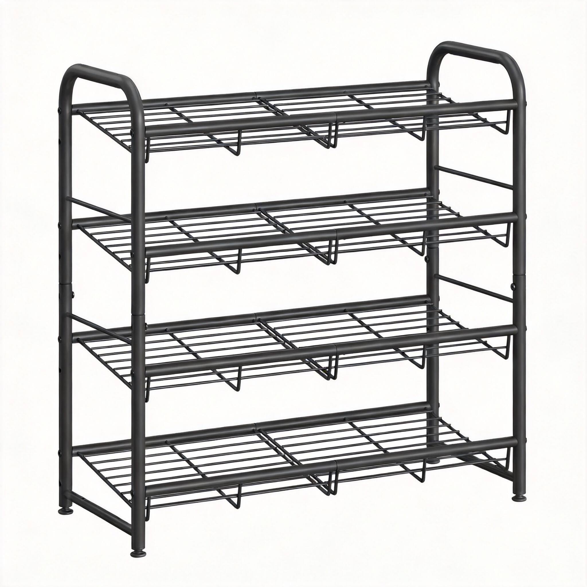 Black, 4 Tier 12-16 pairs 25.6"H