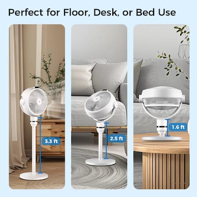 Airdog Pedestal Fan for Home, Ultra Quiet ,Temp Sensor Airdog Pedestal Fan for Home, Ultra Quiet ,Temp Sensor