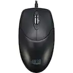 Front. Adesso - Adesso iMouse M6-TAA - Optical Scroll Mouse (TAA Compliant) - Full-size Mouse - Optical - Cable - Black - USB - 1000 dpi - Black.