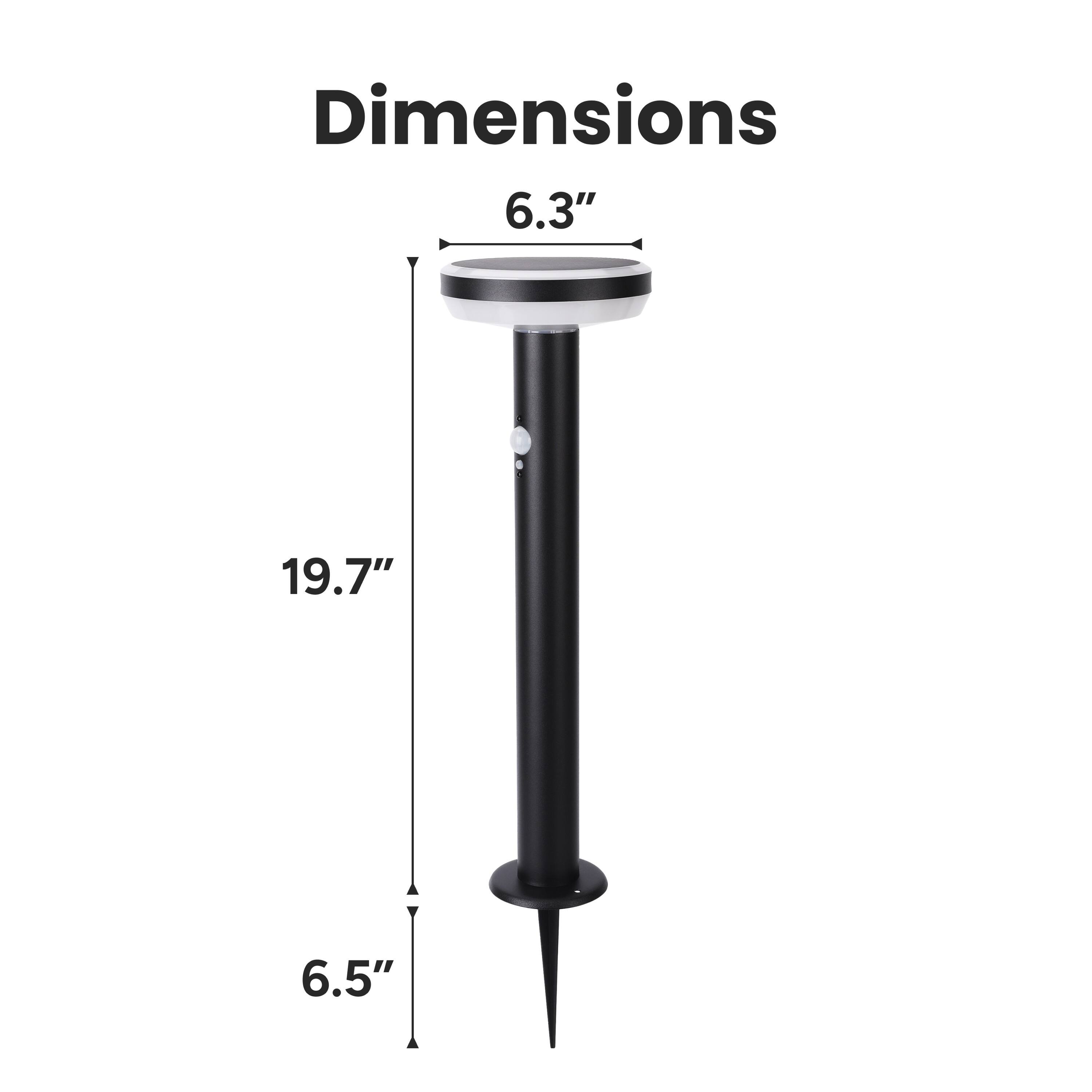 Dimensions: 6.3" x 19.7" x 6.5"