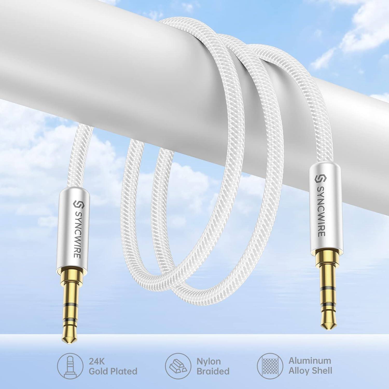 S SYNCWIRE  
24K Gold Plated  
Nylon Braided  
Aluminum Alloy Shell