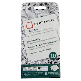 Zentangle Patterns Activity Sakura Zentangle ATC Tool Set, Black and White, 10 Piece Set - Best Buy