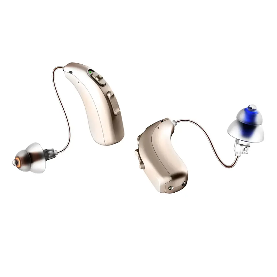 Alt View 5. LINNER - LINNER Mercury OTC Rechargeable Hearing Aids for Seniors with Noise Cancellation, Easy to Use, 3 Modes, 9 Volume Levels - Beige Gold.
