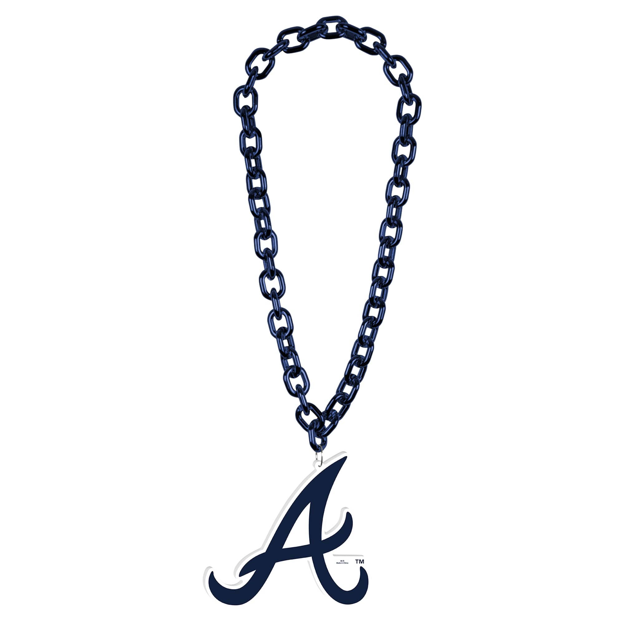 WinCraft - Atlanta Braves Big Chain Logo Necklace - Multicolor