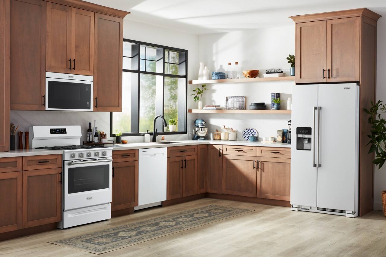 Alt View 11. Maytag - 5.0 Cu. Ft. Freestanding Gas Range With No Preheat Air Fry and Air Baking - White.