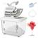Front. Costway - 660 lb/H Commercial Ice Crusher with Dual Blades Safety On/Off Switch for Home - White.