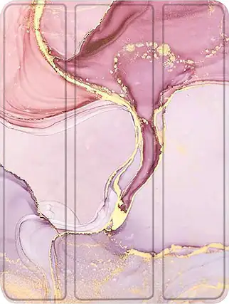 Front. SaharaCase - Marble Series Folio Case for Apple iPad Pro 11" (2nd, 3rd, and 4th Gen 2020-2022) - Pink Marble.