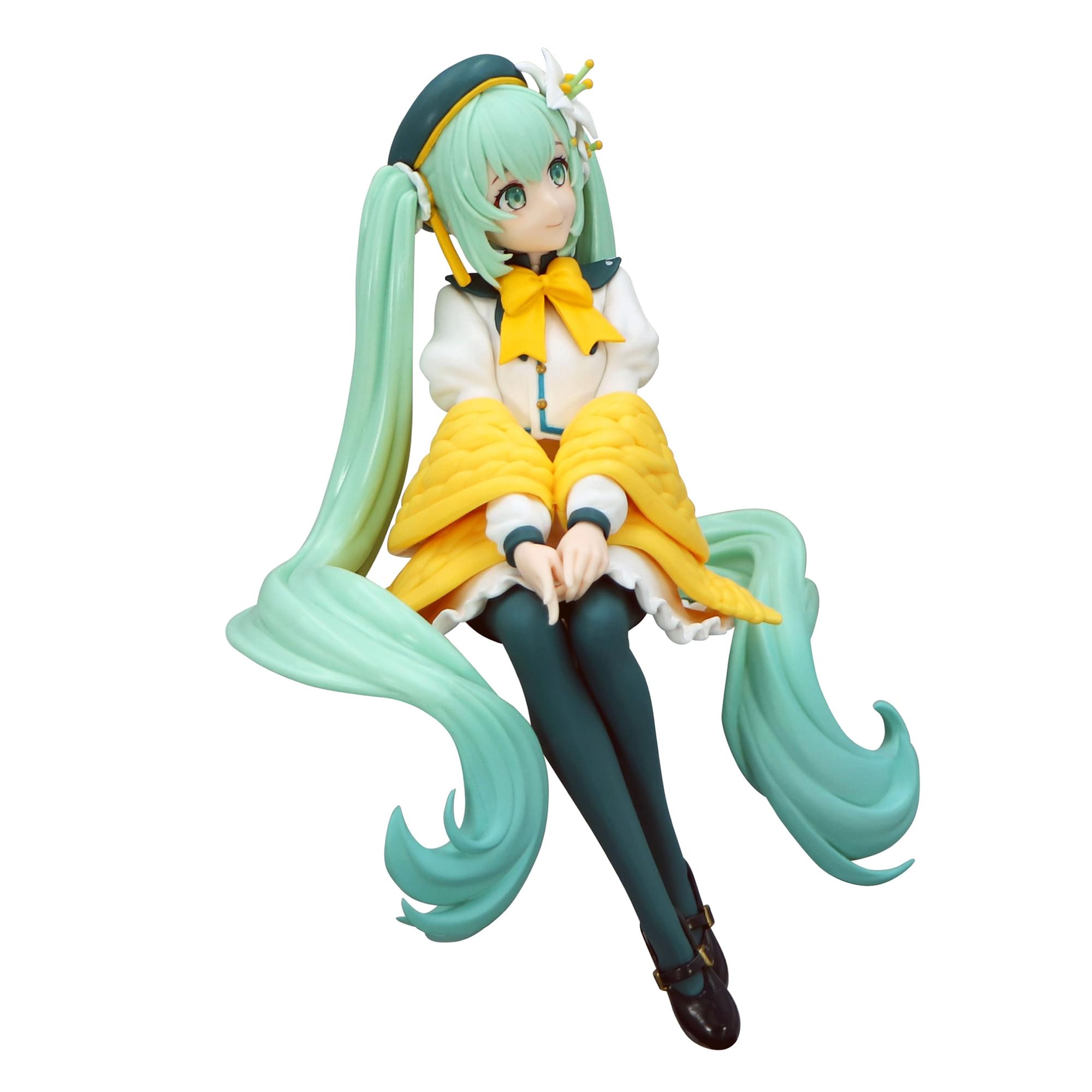 Alt View 2. Little Buddy - Vocaloid Noodle Stopper Figure | Hatsune Miku Flower Fairy Lily White Version - White.