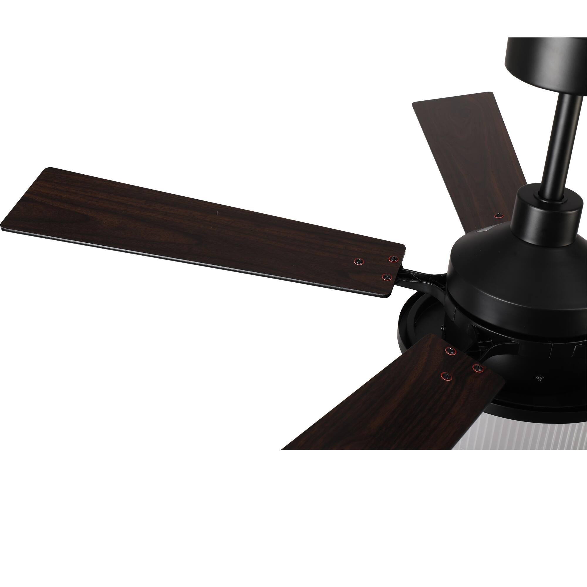 Alt View 10. Parrot Uncle - 52-inch Modern Matte Black Stepless Dimming 3CCT Integrated LED Ceiling Fan with Reversible Blades - Black.