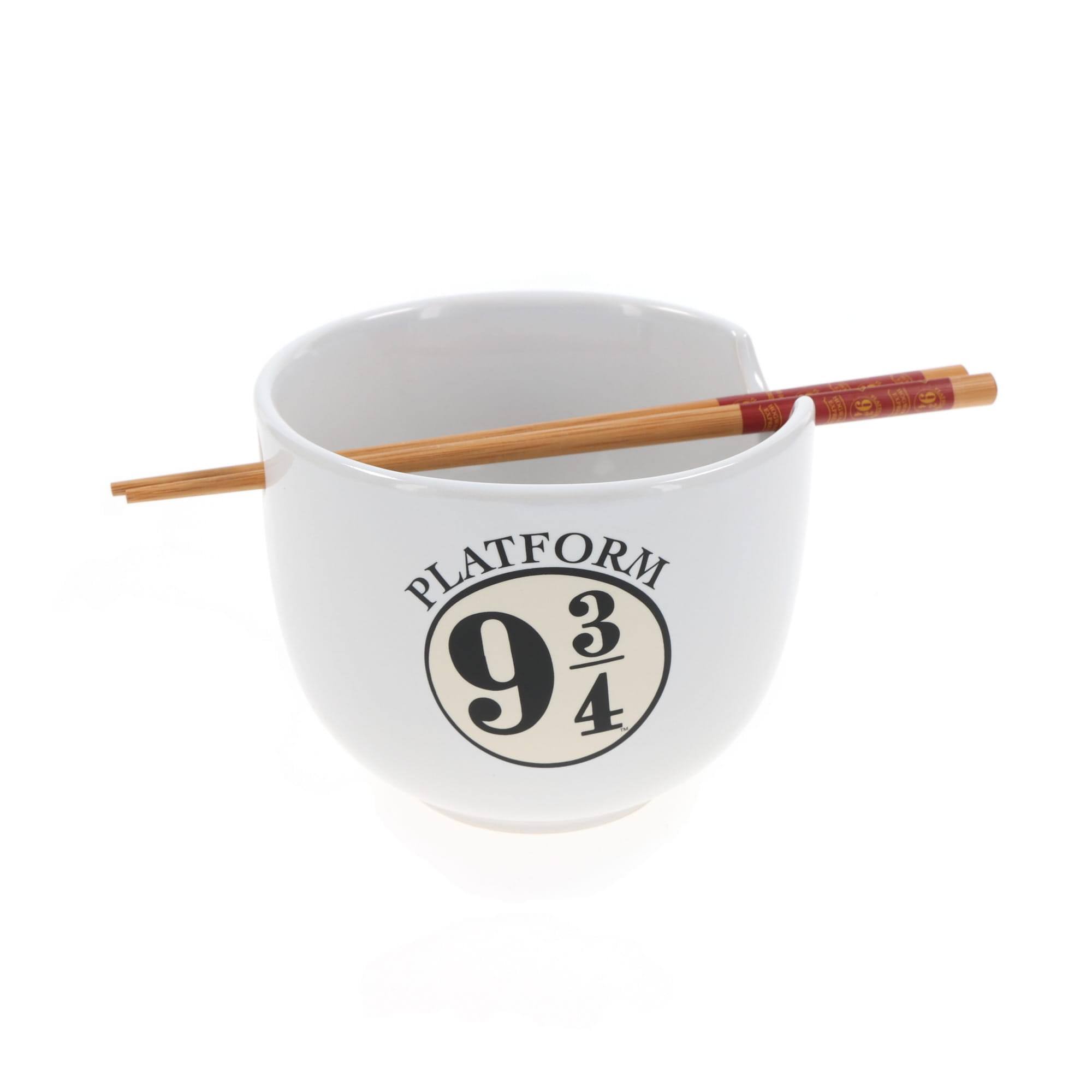 Alt View 10. Silver Buffalo - Harry Potter "Hogwarts Railways" 20-Ounce Ceramic Ramen Bowl and Chopstick Set - White.