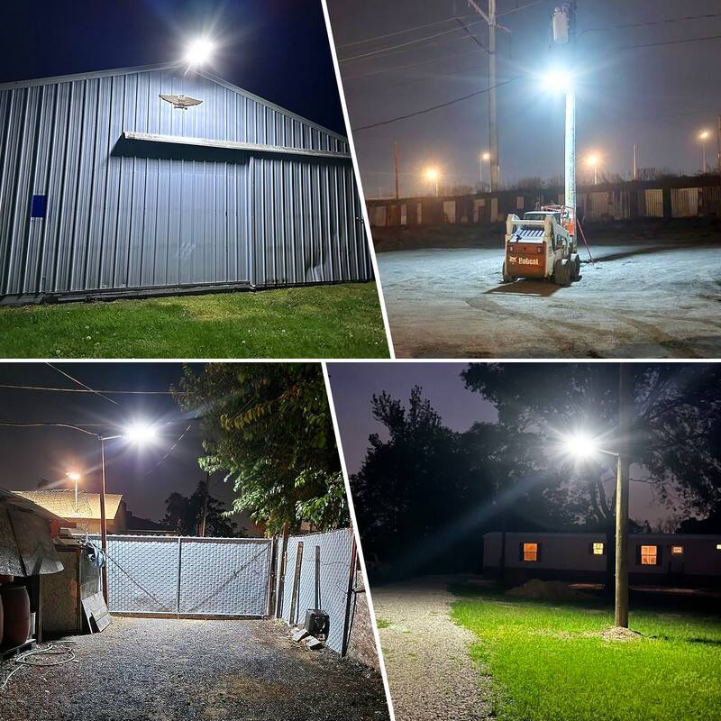 Alt View 6. Adewalk - 9800W IP67 Waterproof Solar Street Light Motion Sensor Bright LED Light for Yard Parking Lot - BLACK.
