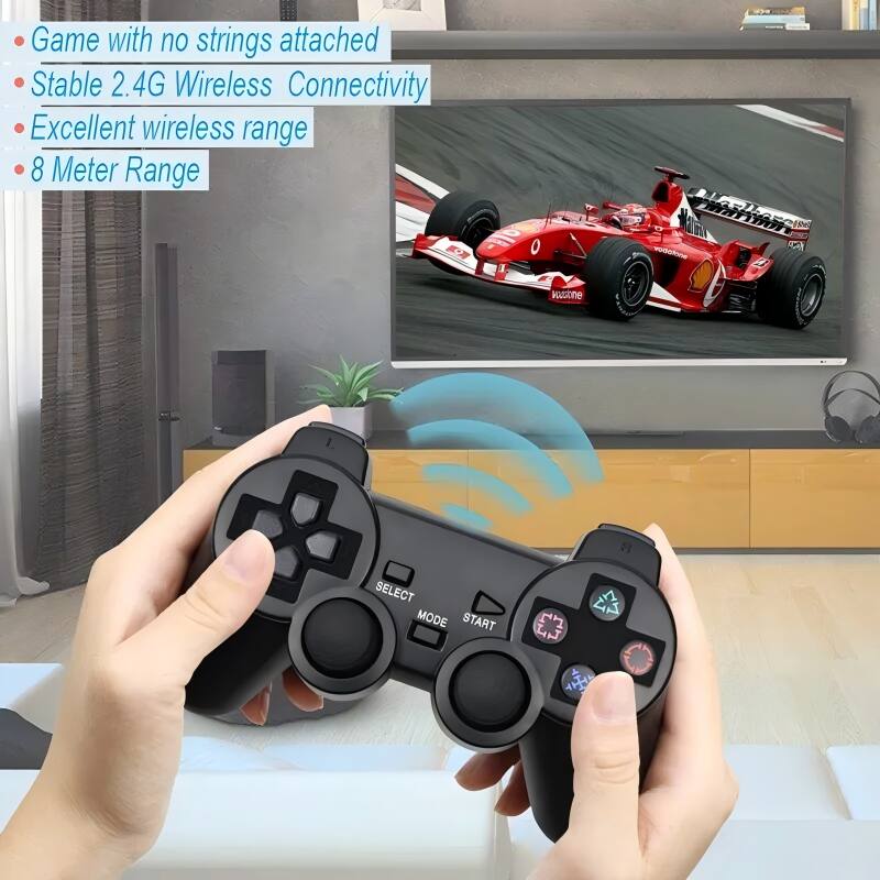 - Game with no strings attached
- Stable 2.4G Wireless Connectivity
- Excellent wireless range
- 8 Meter Range

SELECT MODE START