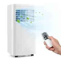 Costway 6000 BTU (10000 BTU ASHRAE) Portable Air Conditioner 3-in-1 AC Unit With Cool Dehum Fan Sleep Mode - White - Front_Zoom