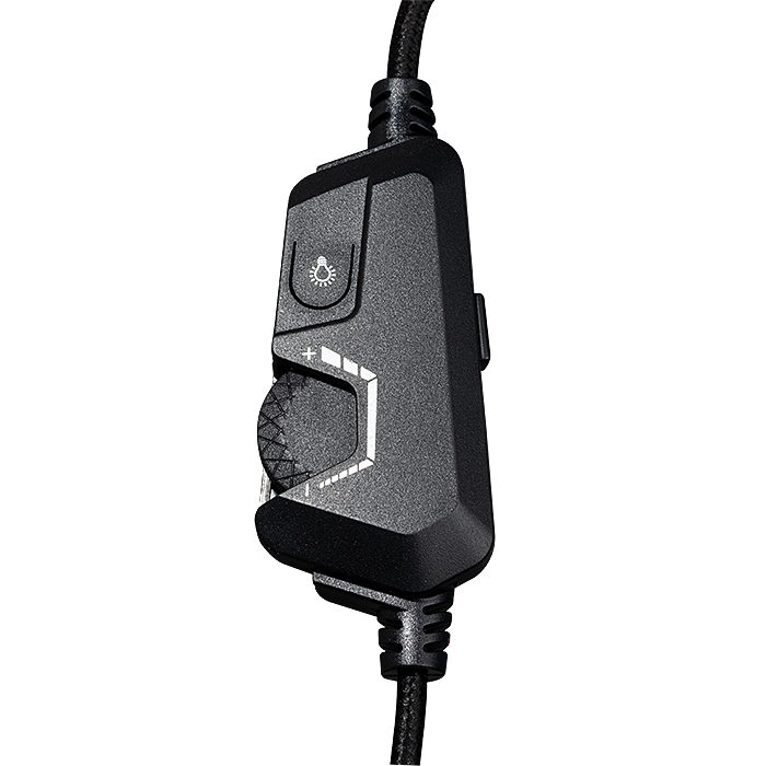 Left. Mad Catz - Mad Catz - P.I.L.O.T. 5 Over-the-Ear RGB Gaming Headset  - Black - BLACK.