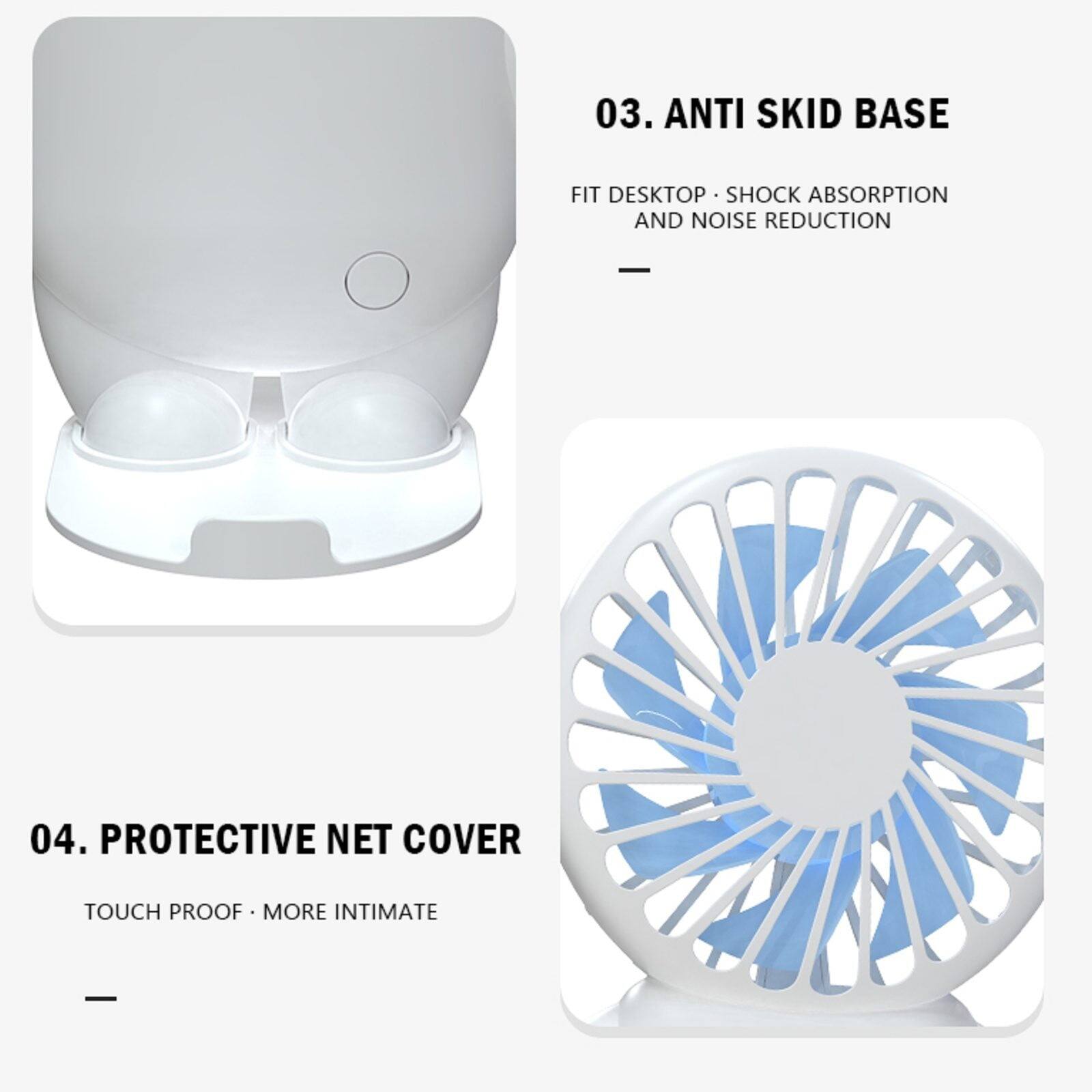 03. Anti Skid Base  
Fit Desktop • Shock Absorption and Noise Reduction  

04. Protective Net Cover  
Touch Proof • More Intimate