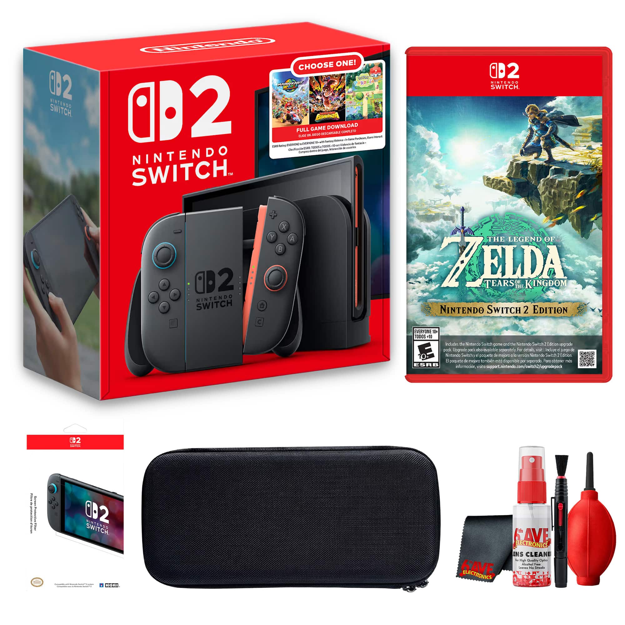 Switch 2 Choose Your Game Bundle Console + The Legend of Zelda +