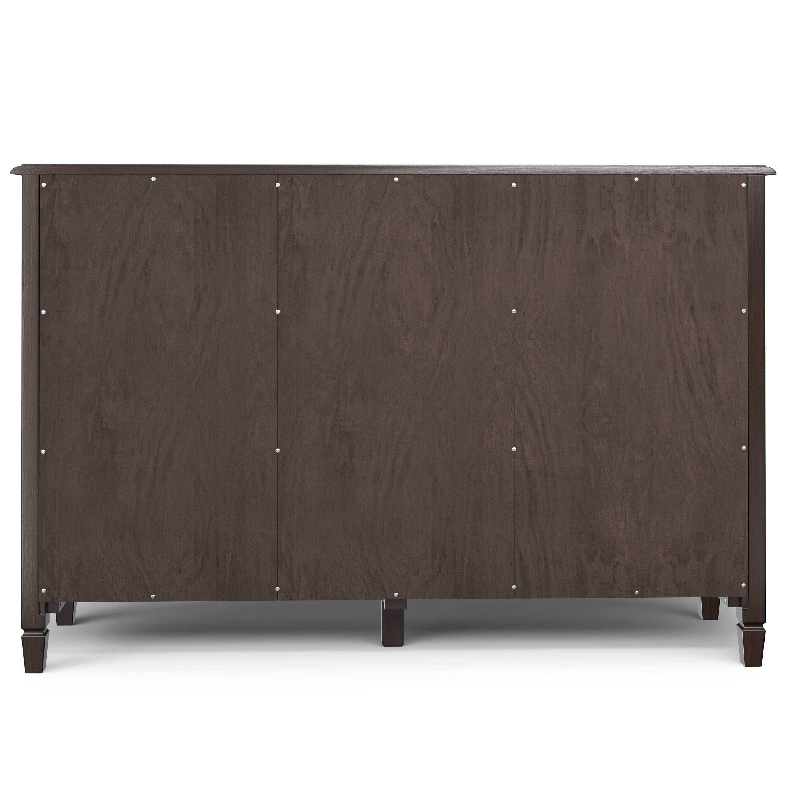 Alt View 1. Simpli Home - Connaught SOLID WOOD 53 inch Wide Traditional TV Media Stand in Dark Chestnut Brown For TVs up to 60 inches - Dark Chestnut Brown.