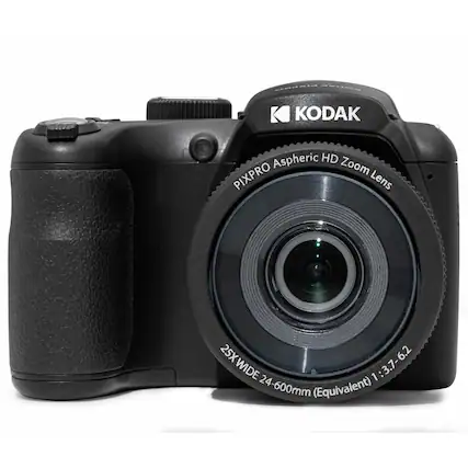 KODAK Aspheric HD PIXPRO Zoom Lens
25X WIDE 25X 1:3.7-6.2 6.2 WIDE 1 24-600mm (Equivalent)