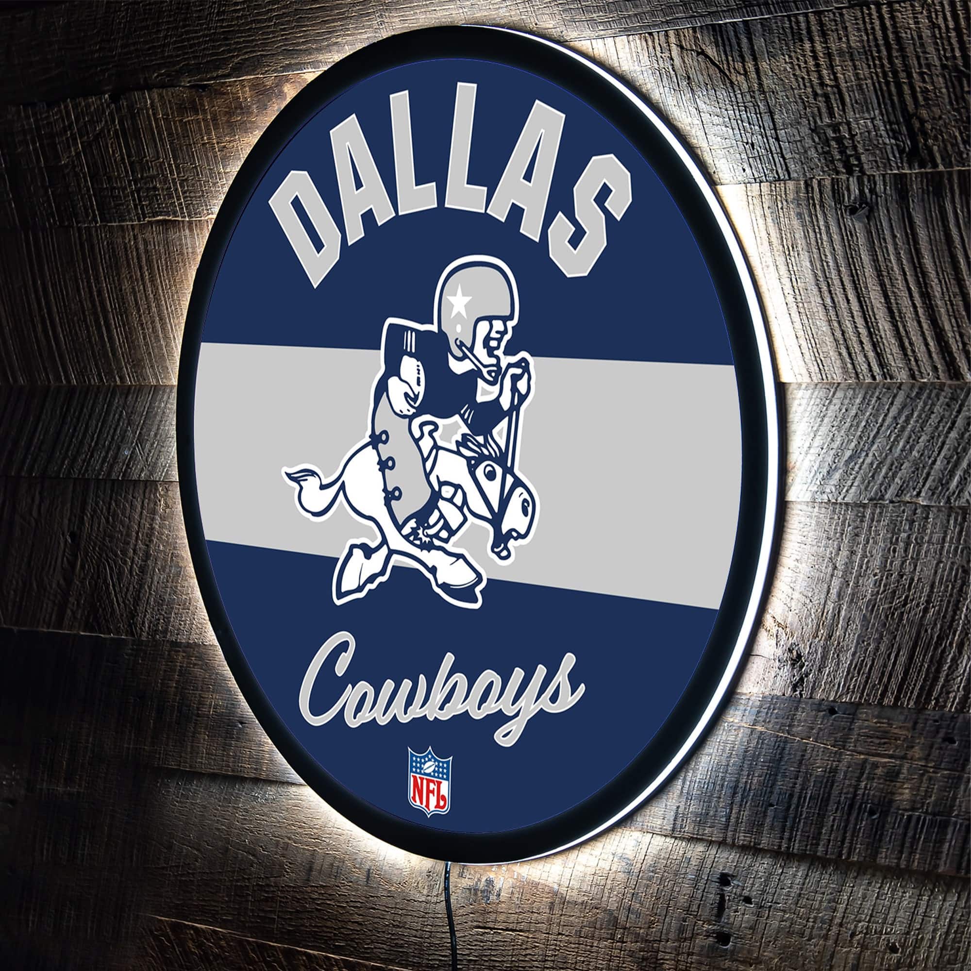 "Evergreen Enterprises - Dallas Cowboys 23"" LED Retro Logo Round Wall Sign - Multicolor" price history on PriceWatchPro