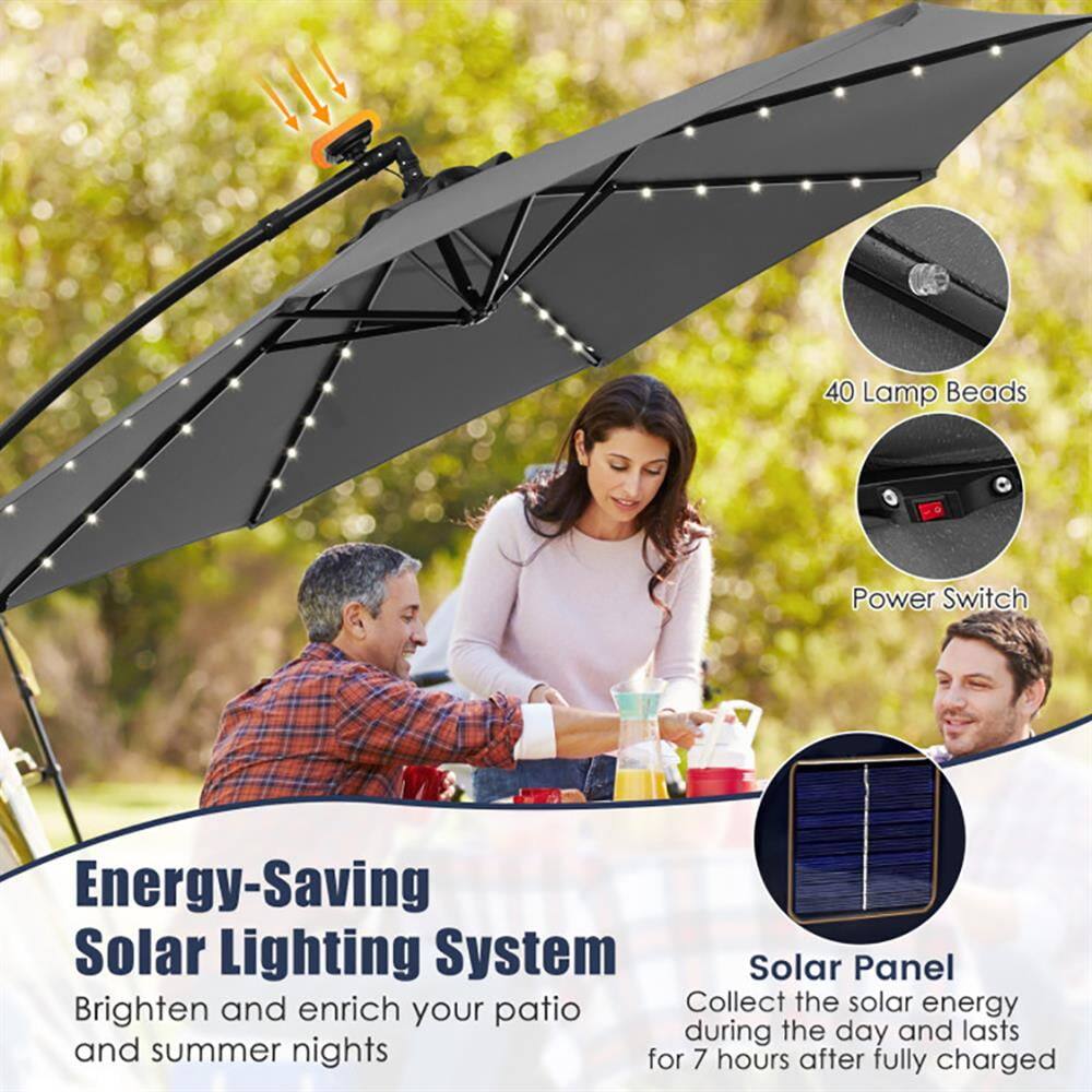 40 Lamp Beads Power Switch Energy-Saving Solar Lighting System Solar Panel Brighten and enrich patio Collect the solar energy during the day and lasts for 7 hours after fully charged