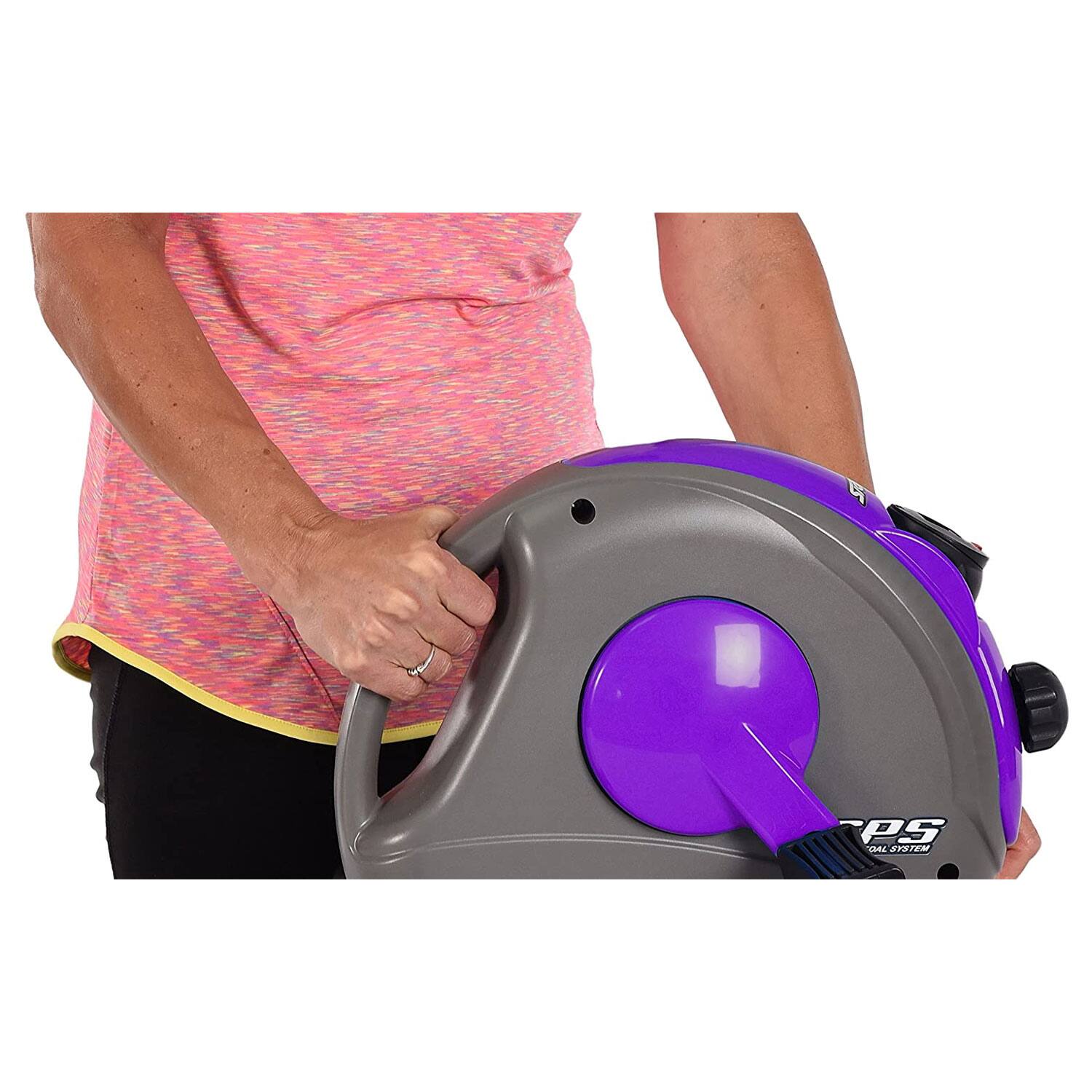 Alt View 2. Stamina Products - Stamina Products Mini Stationary Under Desk Exercise Bike Home/Office, Purple - Purple.