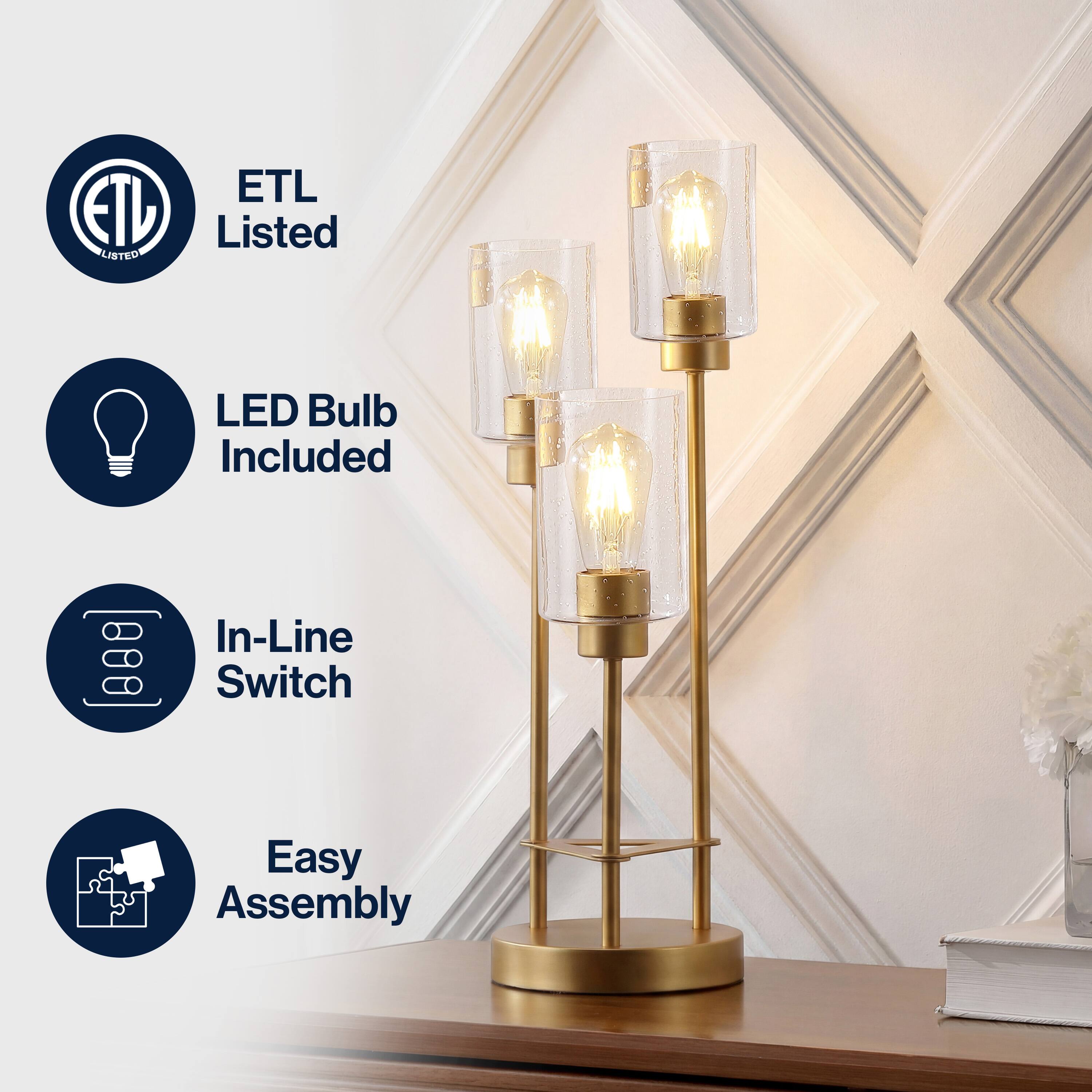 ETL Listed LED Bulb Included In-Line Switch Easy Assembly