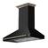 Angle. Forno Appliances - Aria 48 in. Convertible Wall-Mounted Range Hood - Black.