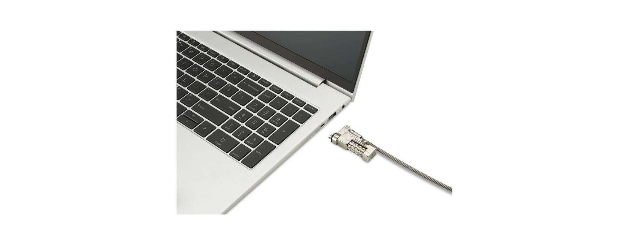 Angle. Kensington - Kensington Slim NanoSaver 2.0 EQ Combination Laptop Lock - Serialized Single-Pack - 5.91 ft Cable - Serialized - 4-digit.