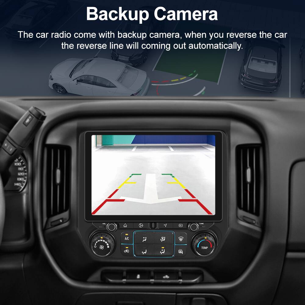Backup Camera

The car radio comes with a backup camera. When you reverse the car, the reverse line will come out automatically.