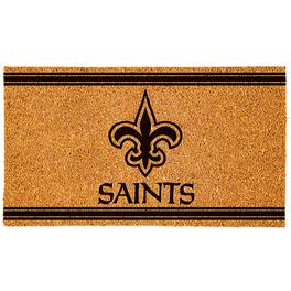 Evergreen Enterprises - New Orleans Saints 16" x 28" Logo Turf Mat - Multicolor