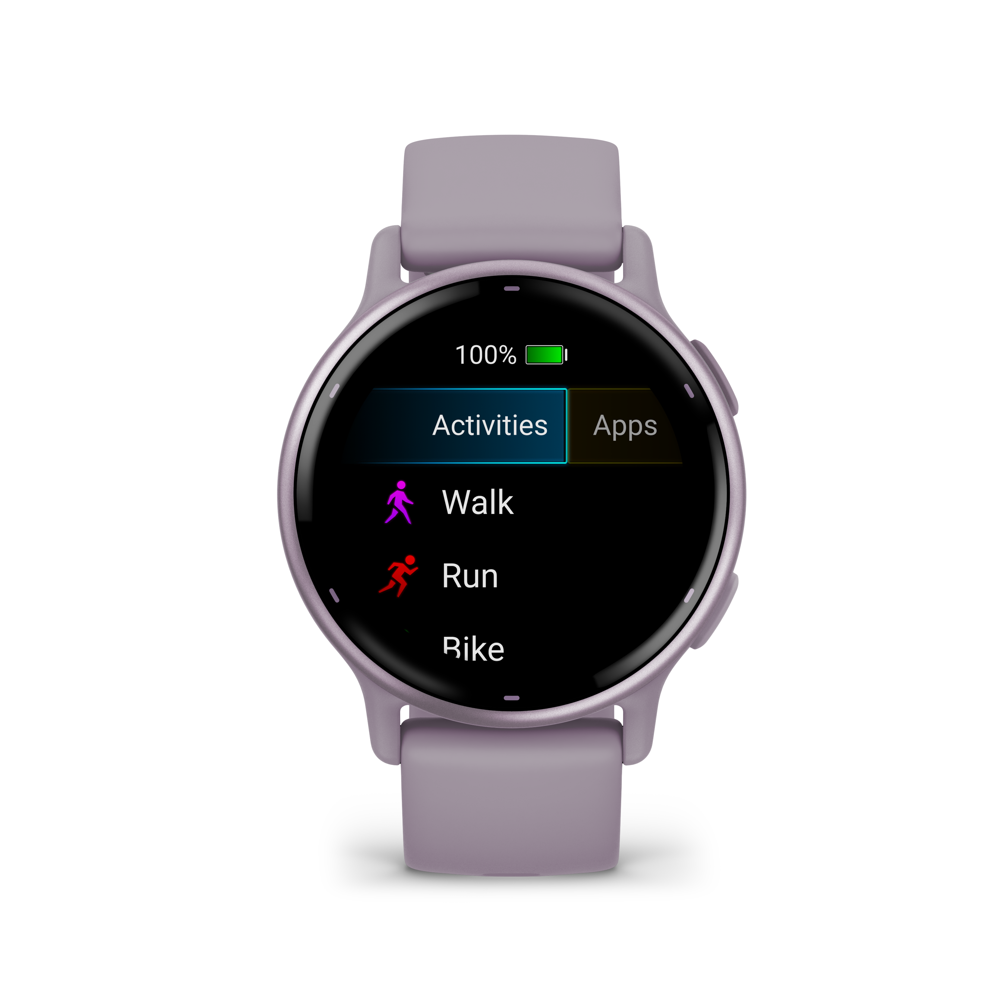 100% Activities Apps  
Walk  
Run  
Ride