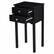 Alt View 20. Costway - Side Table End Accent Table Night Stand with 2 Drawers Furniture - Black.