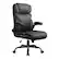 Left. Brick Attic - Office Chair, Ergonomic Computer Desk Chairs, Executive Leather Chair with Adjustable Flip-up Armrests, Rocking Function - Black.