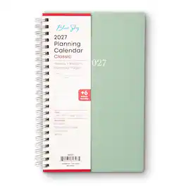 Blue Sky - 2027 Weekly & Monthly Planner Calendar, 5"x8", Solid Green