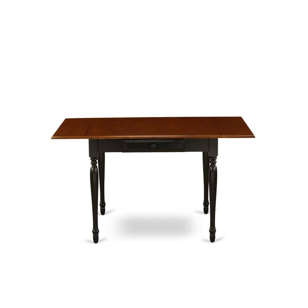 Left. East West Furniture - MZPV3-BCH-W Dining set - Black & Cherry.