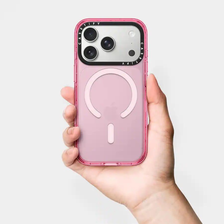 Pink Pro Color CASETiFY Impact Case MagSafe Compatible for Apple iPhone 18 Pro and 17 ...