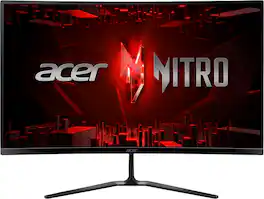 Acer - Acer- Nitro ED270R 27" VA ,LED Curved FHD 180Hz 1ms AMD FreeSync Premium (1x Display Port 1.2, 2 x HDMI 2.0) - Black