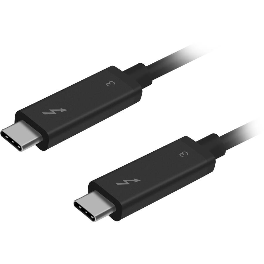 Alt View 2. SIIG Inc - SIIG Thunderbolt 3 40Gbps Active Cable - 1M - PD 100W - TAA Compliant - Black.